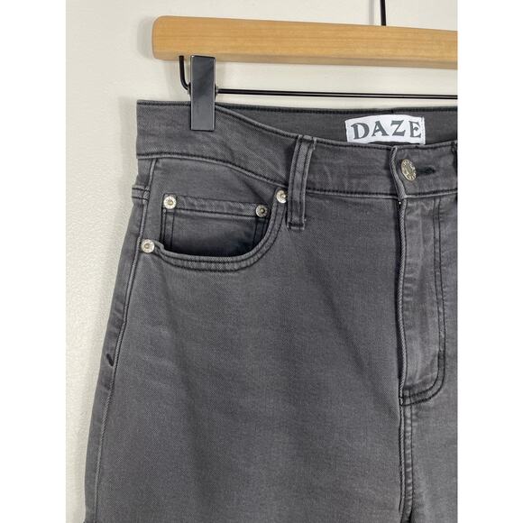 Daze Go Getter Cargo Jeans Roadtrip Grey Size 27 High Rise Flare Y2K Streetwear - Picture 8 of 15